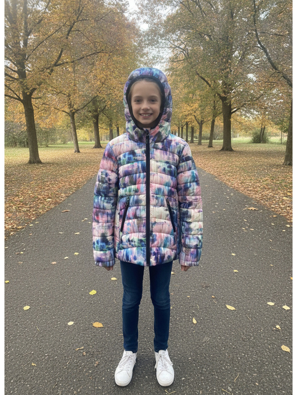 New Boulder Gear Youth Girls Starlight Puffy Jacket Size Medium 8 10 Children's